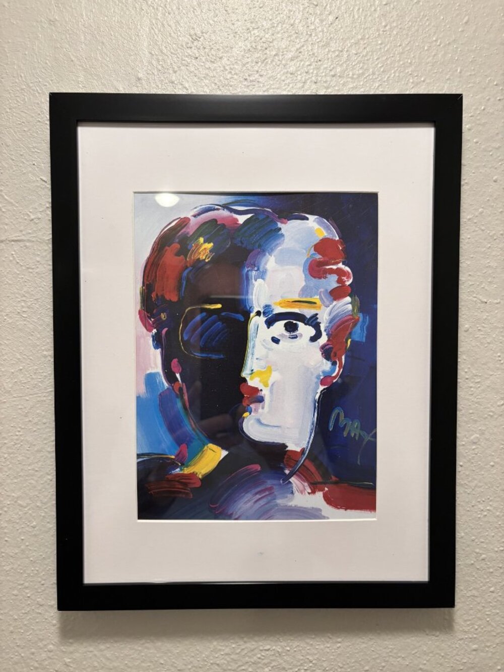 Peter Max Framed 8.5x11 Inch Art Print - The Fauve Head